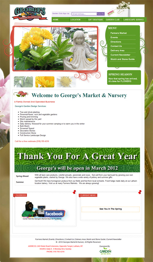 George's Market and Nursery - Garden Center Websites
